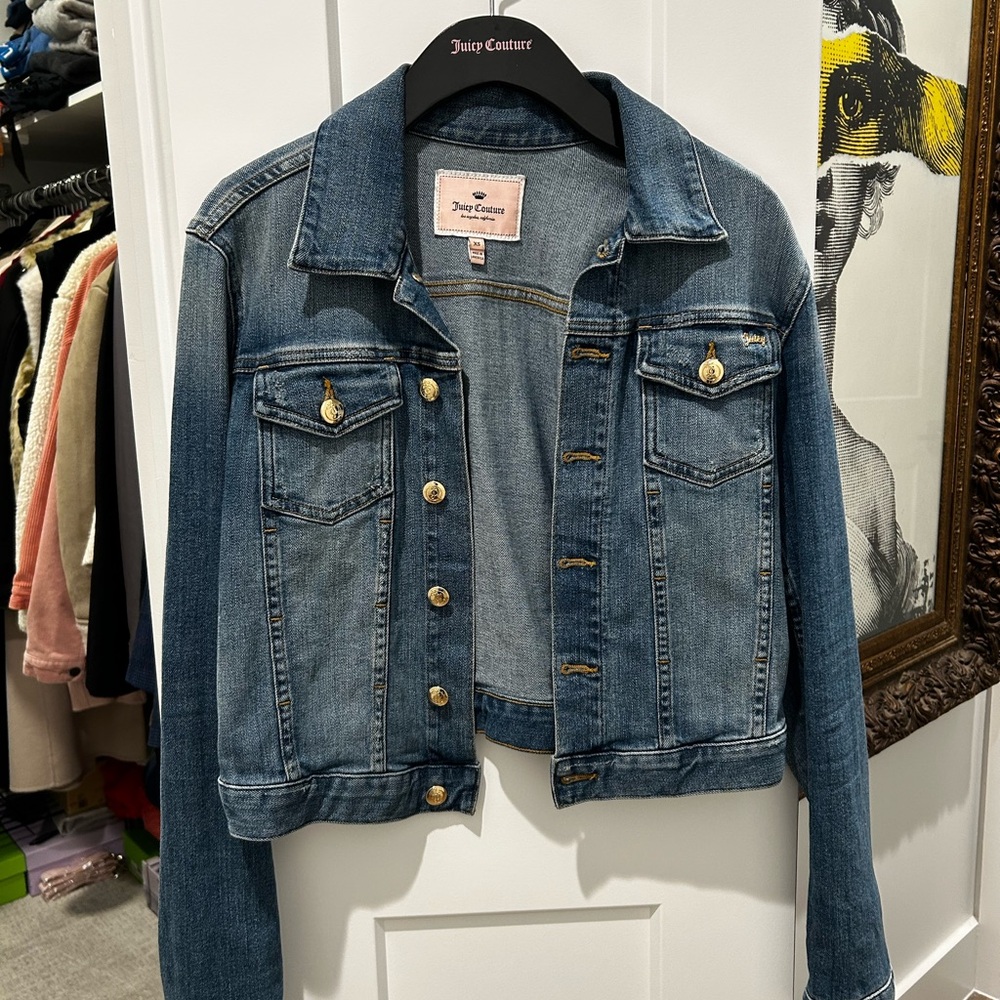 Vintage Juicy Couture Classic Blue Jean Jacket
